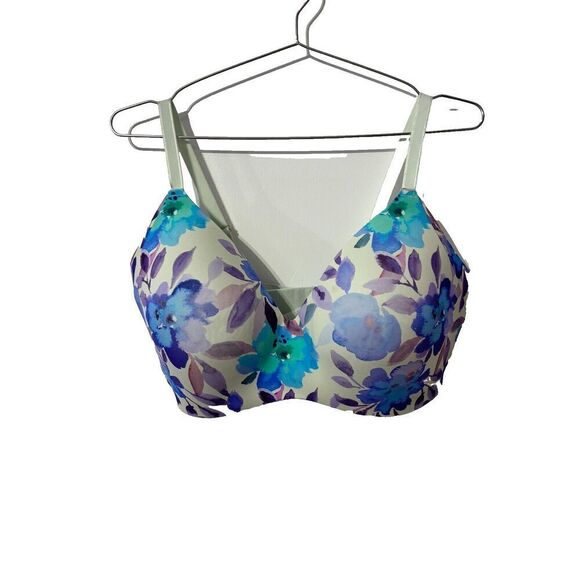 NWT Knix Women's Wing Contour Bra Multicolor 8 Floral Painted Bloom - Picture 1 of 4